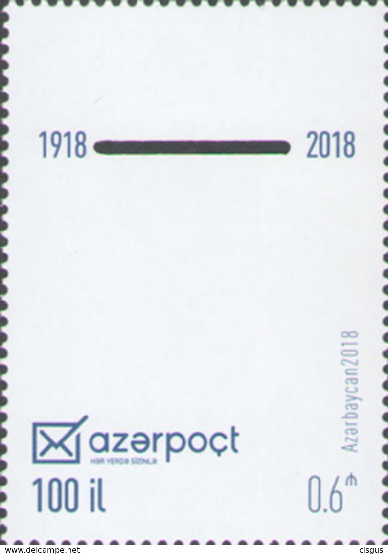 Azerbaijan MNH** 2018 100 Year Azerbaijan Post Mi 1399 - Azerbaijan