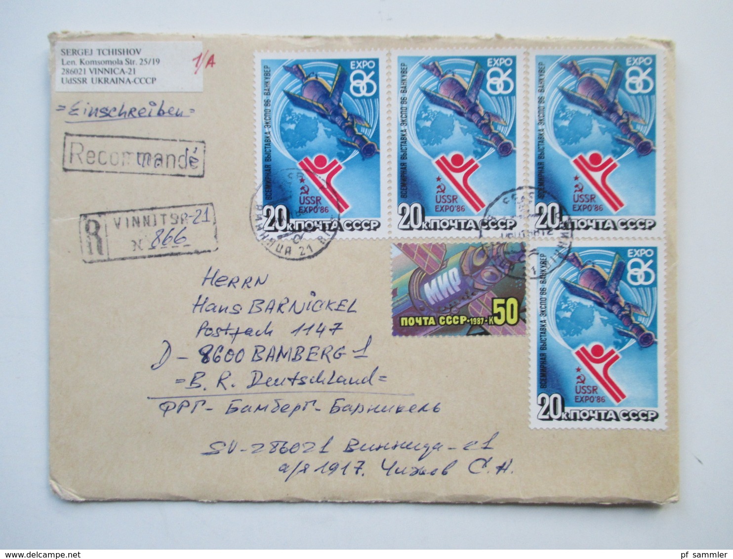 Russland / UDSSR 1960-80er Jahre Belegeposten 165 Stk. Auch Gebiete Ukraine / SSR Lettonie. Rote u. Violette Stempel.