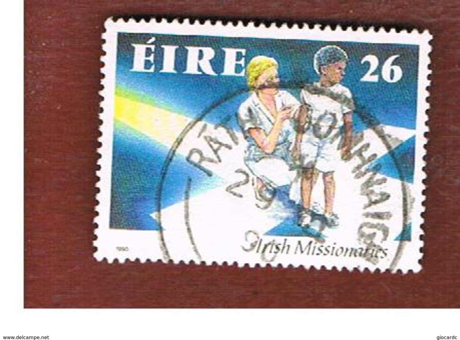 IRLANDA (IRELAND) -  SG 778   -  1990  IRISH MISSIONARIES     -   USED - Usati