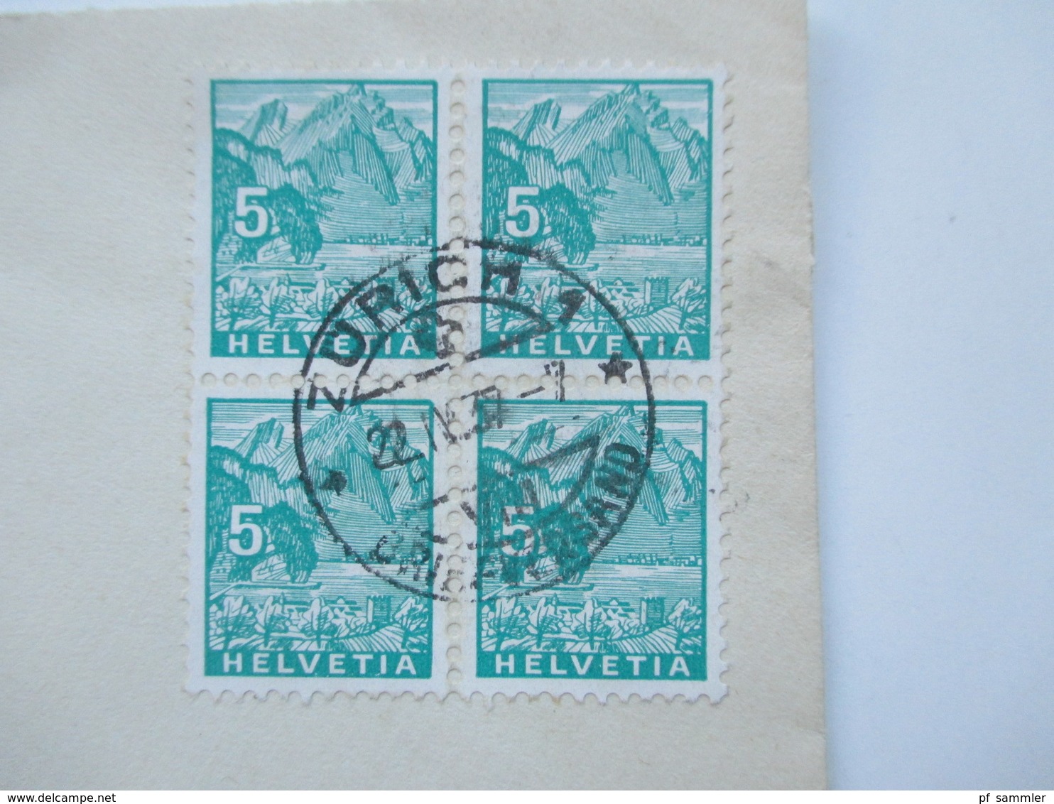 Schweiz 1910 - 40er Jahre Belegeposten 145 Stk.interessante Belege / Karten. 4er Blocks / Firmenbriefe / Stempel Randstk