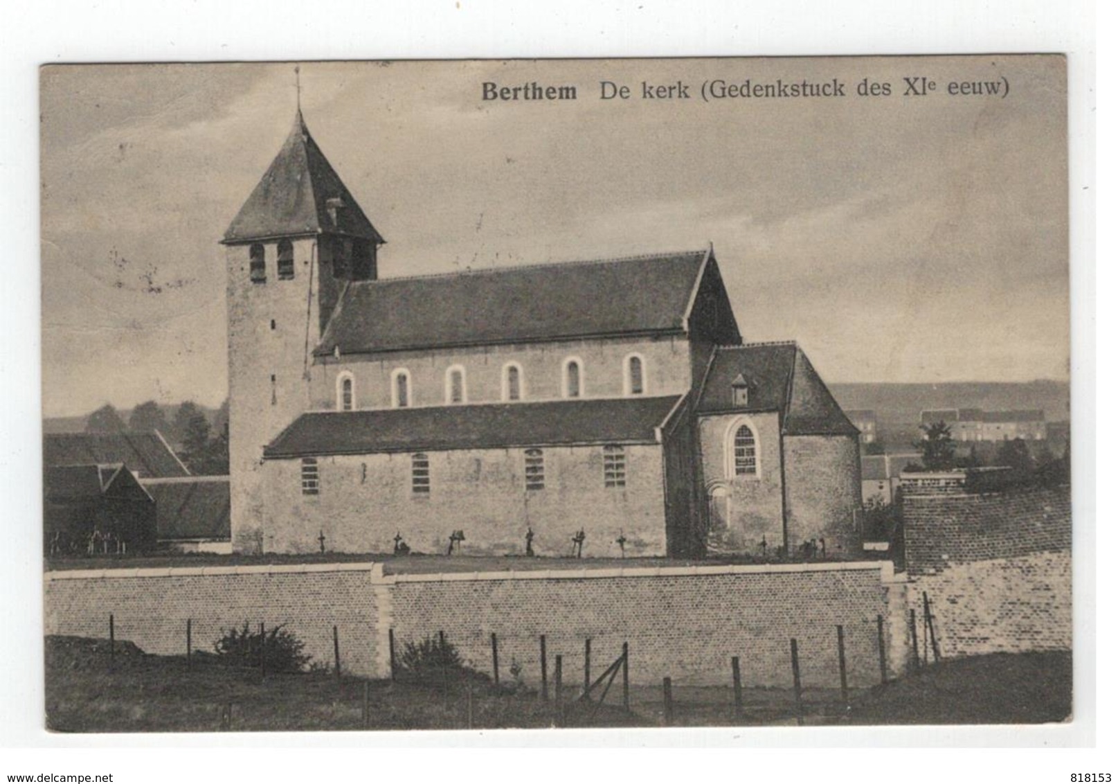 Berthem  De Kerk (Gedenkstuck Des XI Eeuw) - Bertem