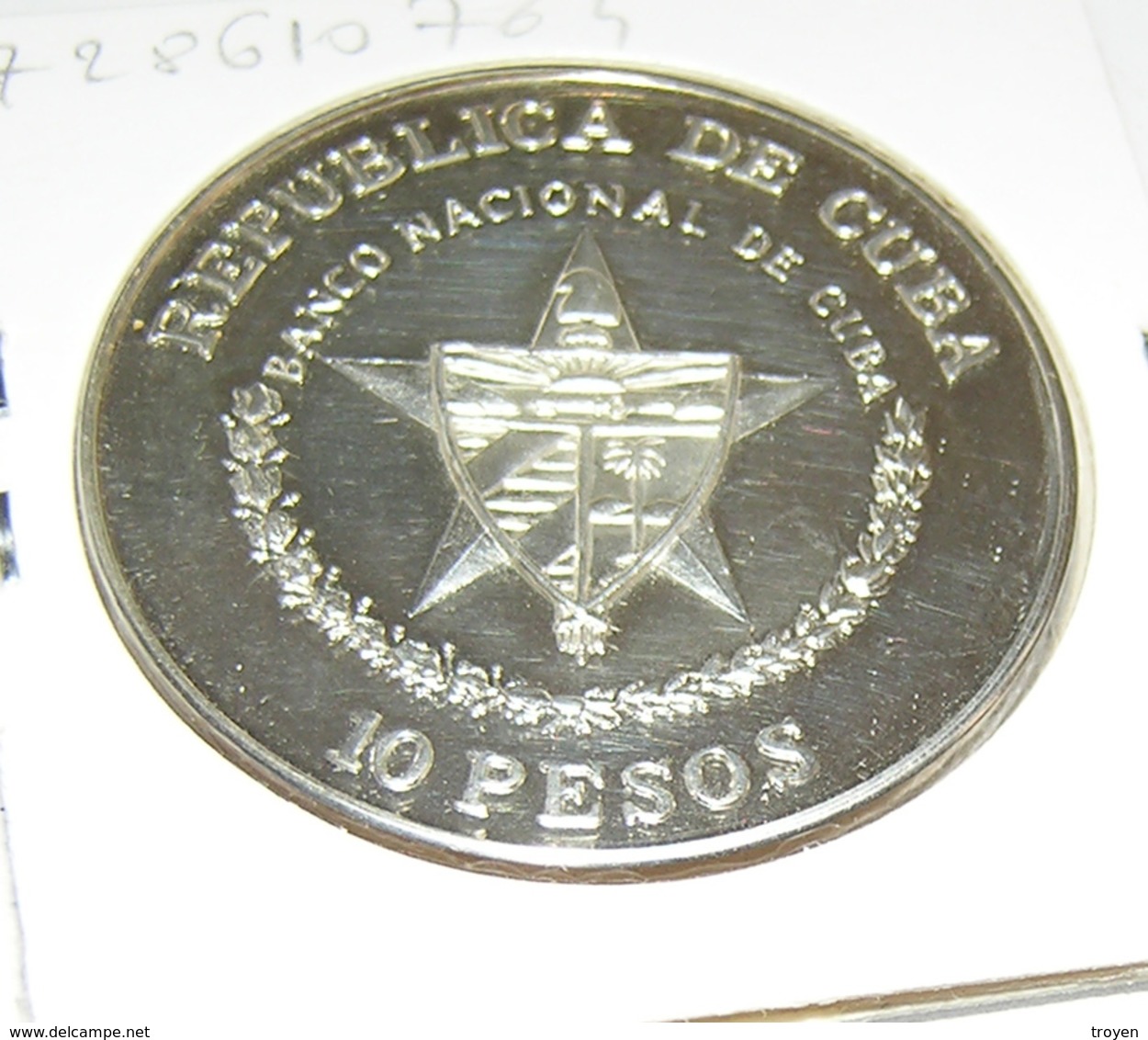 10 Pesos - Cuba - Che Guevara - 1989 - Argent - 999.. - Sup - - Cuba