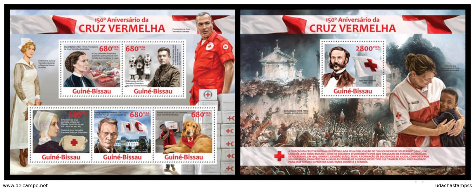 Guinea Bissau 2013 Red Cross Klb+s/s MNH - Cruz Roja