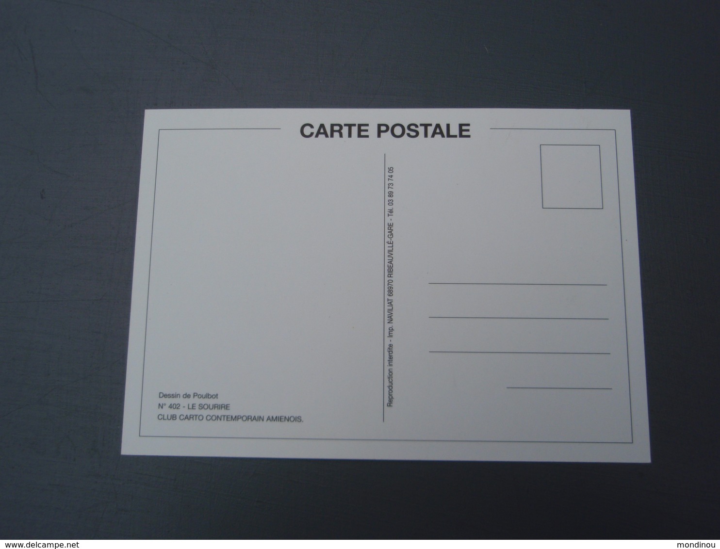 Le Sourire Poulbot Belle Carte Club Carto Contemporain Amiénois - Poulbot, F.