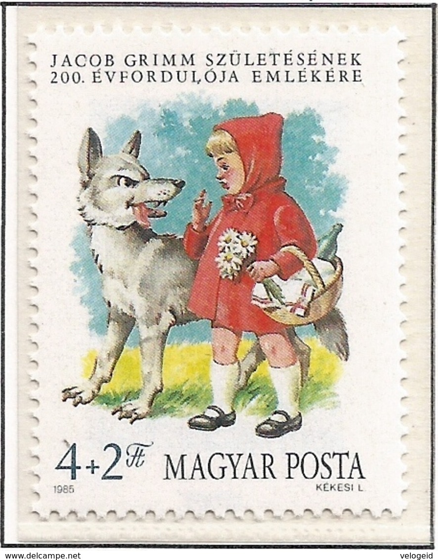 Hungria. Hungary. 1985. Mi 3746. Little Red Riding Hood, By The Brothers Grimm - Nuevos