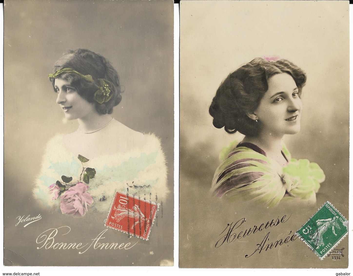 Lot De 4 Cpa Portrait De Femmes - Autres & Non Classés