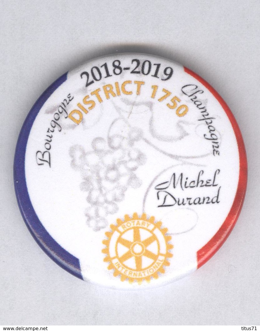 Magnet Rotary - District 1750 - 2018-2019 - Bourgogne Champagne - Autres & Non Classés