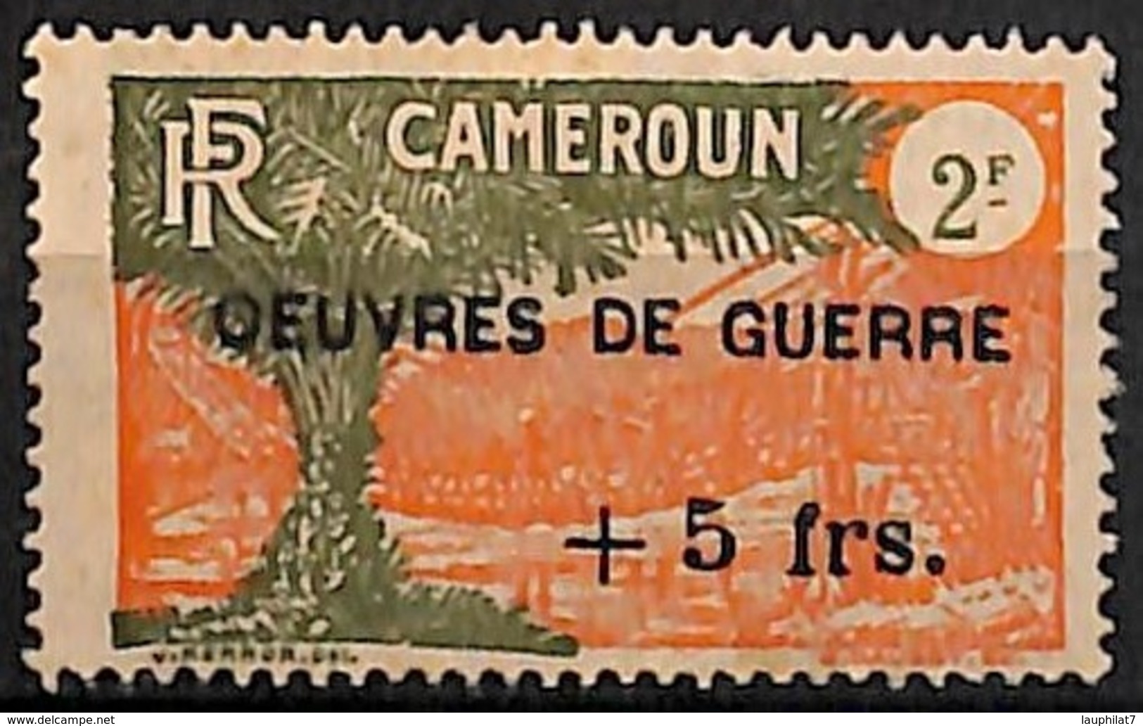 [827680]Cameroun 1940 - N° 235, +5F/2F, OEUVRES DE GUERRE, Colonies - Neufs