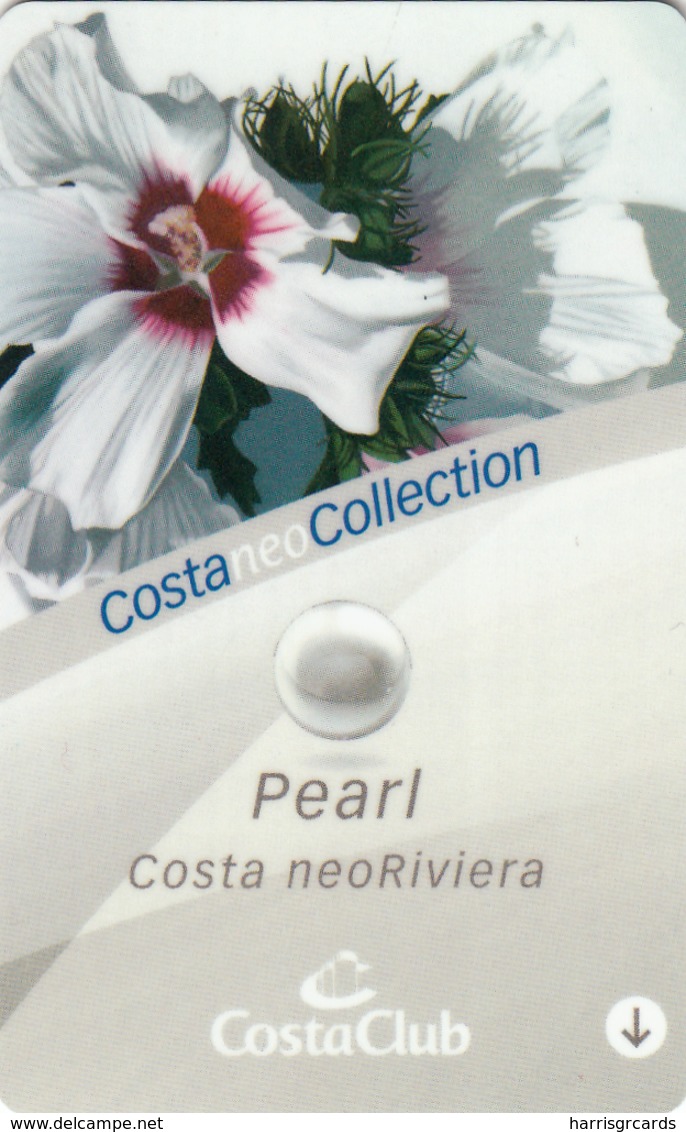 ITALY Cabin Keycard - COSTA NeoRiviera Pearl , Used - Cartes D'hotel