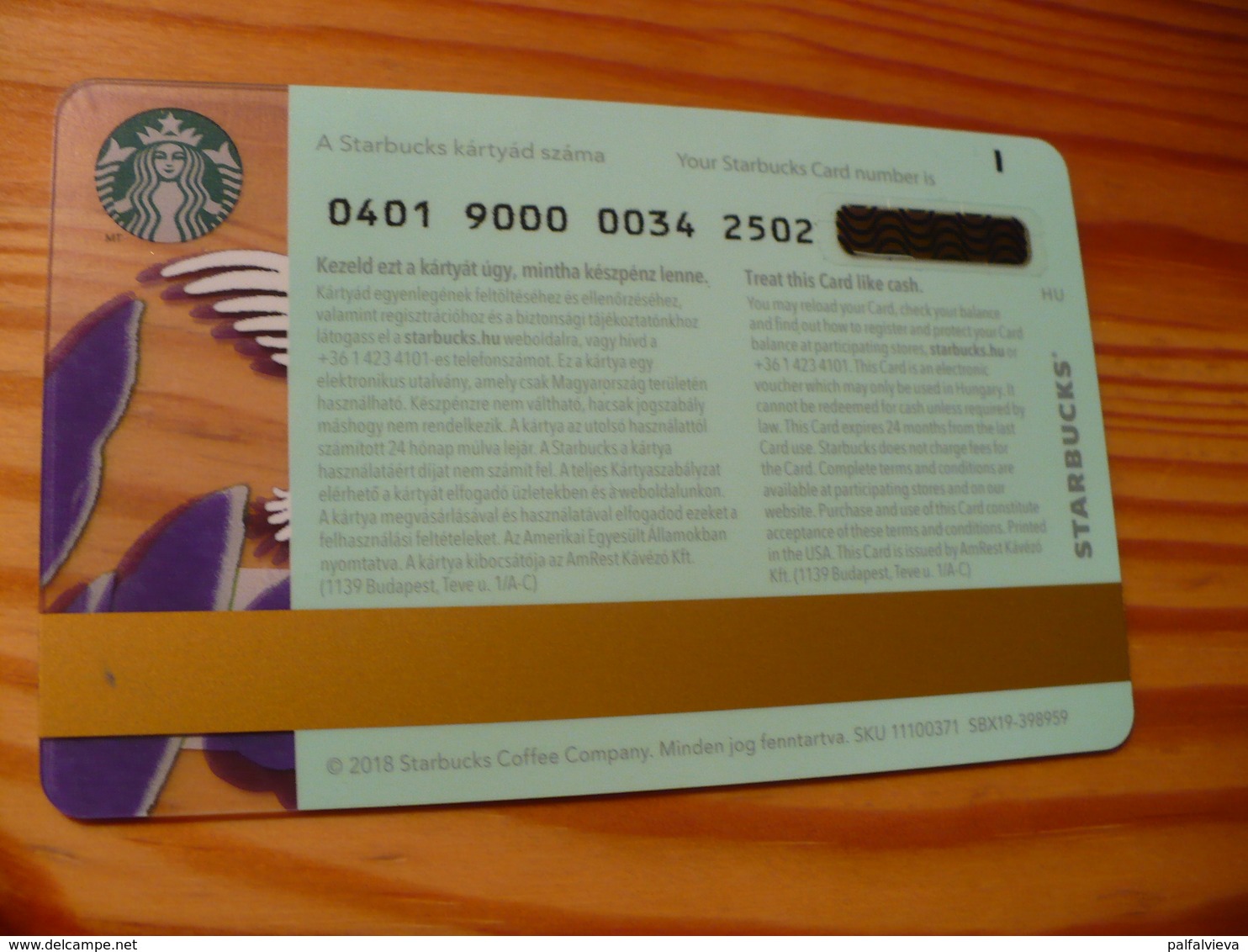 Starbucks Gift Card - Hungary 2018 0401 34. - Cartes Cadeaux