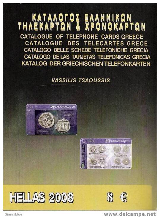 Greece/Greek Phonecard & Chronokartes Tsaousis Catalogues 2006 & 2008 - Libros & Cds