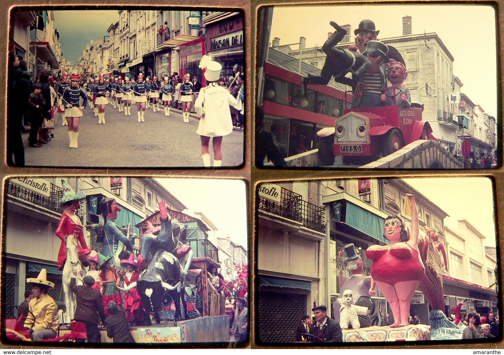 Carnaval De Libourne 1971-73 - 18 Diapositives (voir Les 6 Scans) - Diapositives