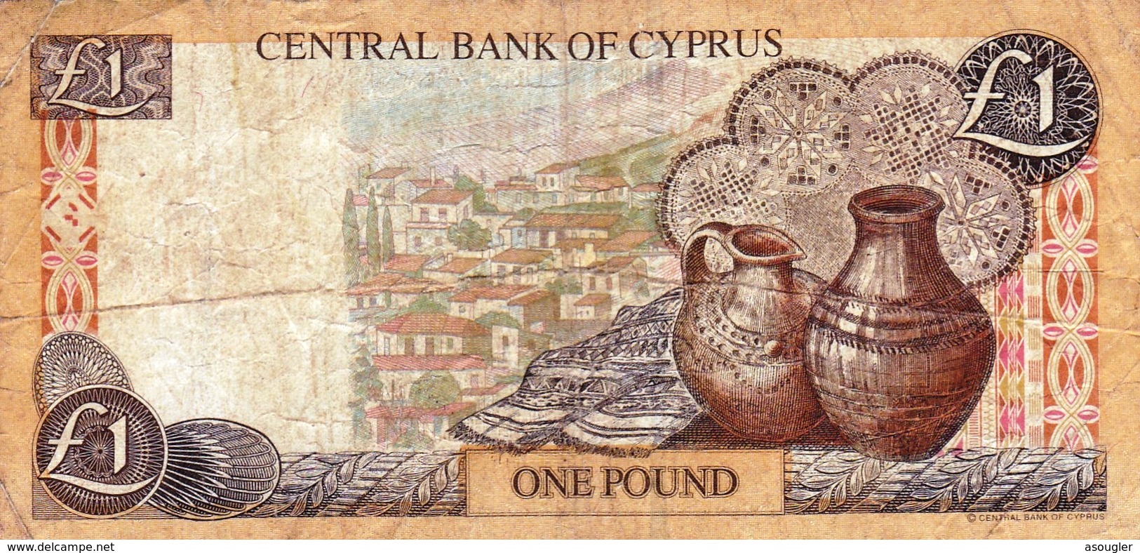 CYPRUS (GREECE) 1 POUND 1998 VG-F P-60b  "free Shipping Via Regular Air Mail (buyer Risk)" - Chipre