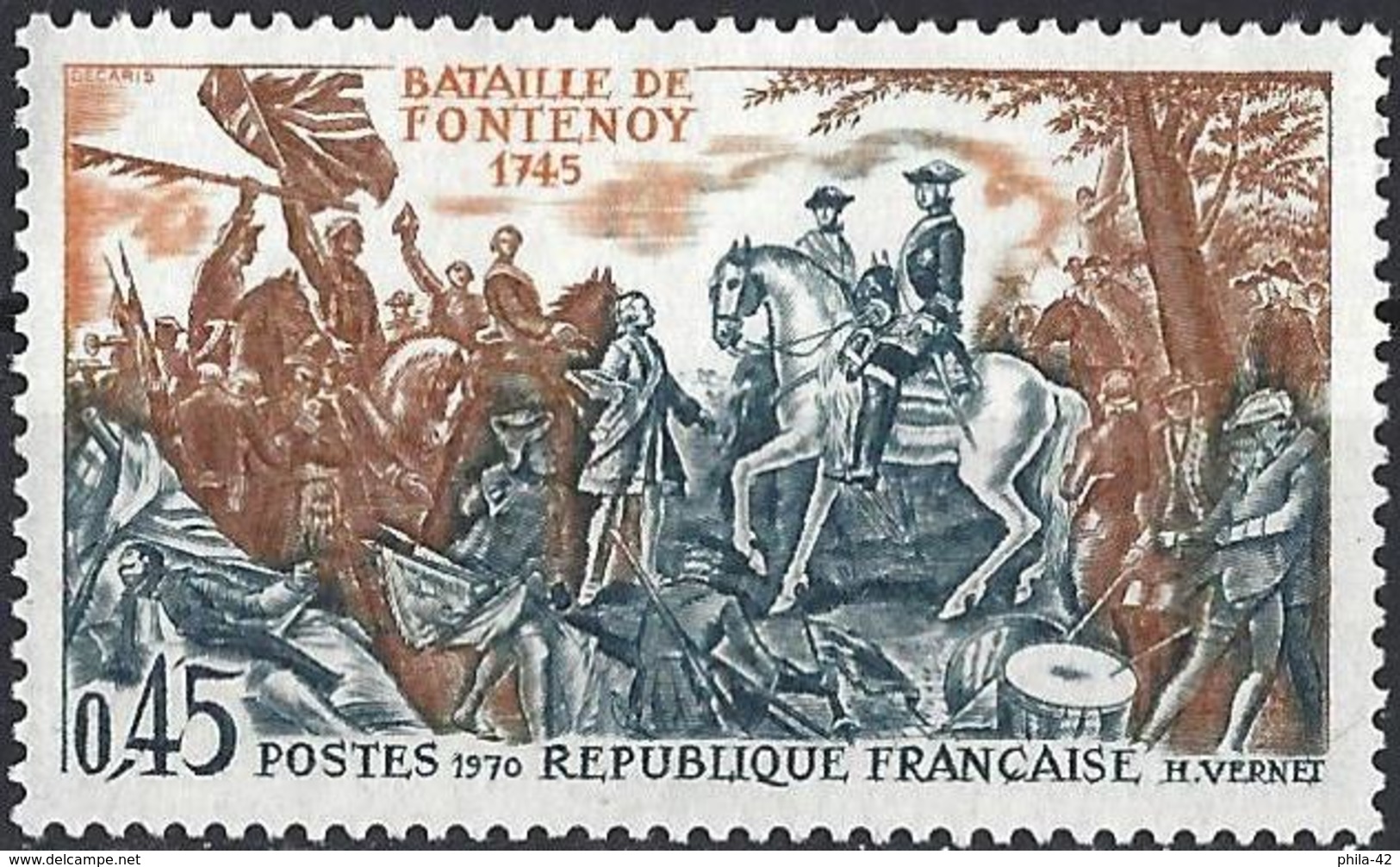 France 1970 - Mi 1728 - YT 1657 ( Battle Of Fontenoy ) MNH** - Neufs