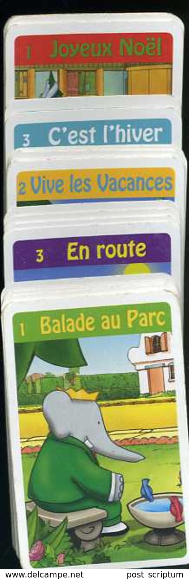 Autres Collections - Cartes à Jouer - Jeu De 5 Familles -  5*6 Cartes + Carte De Présentation - Complet   - Babar - Cartes à Jouer Classiques