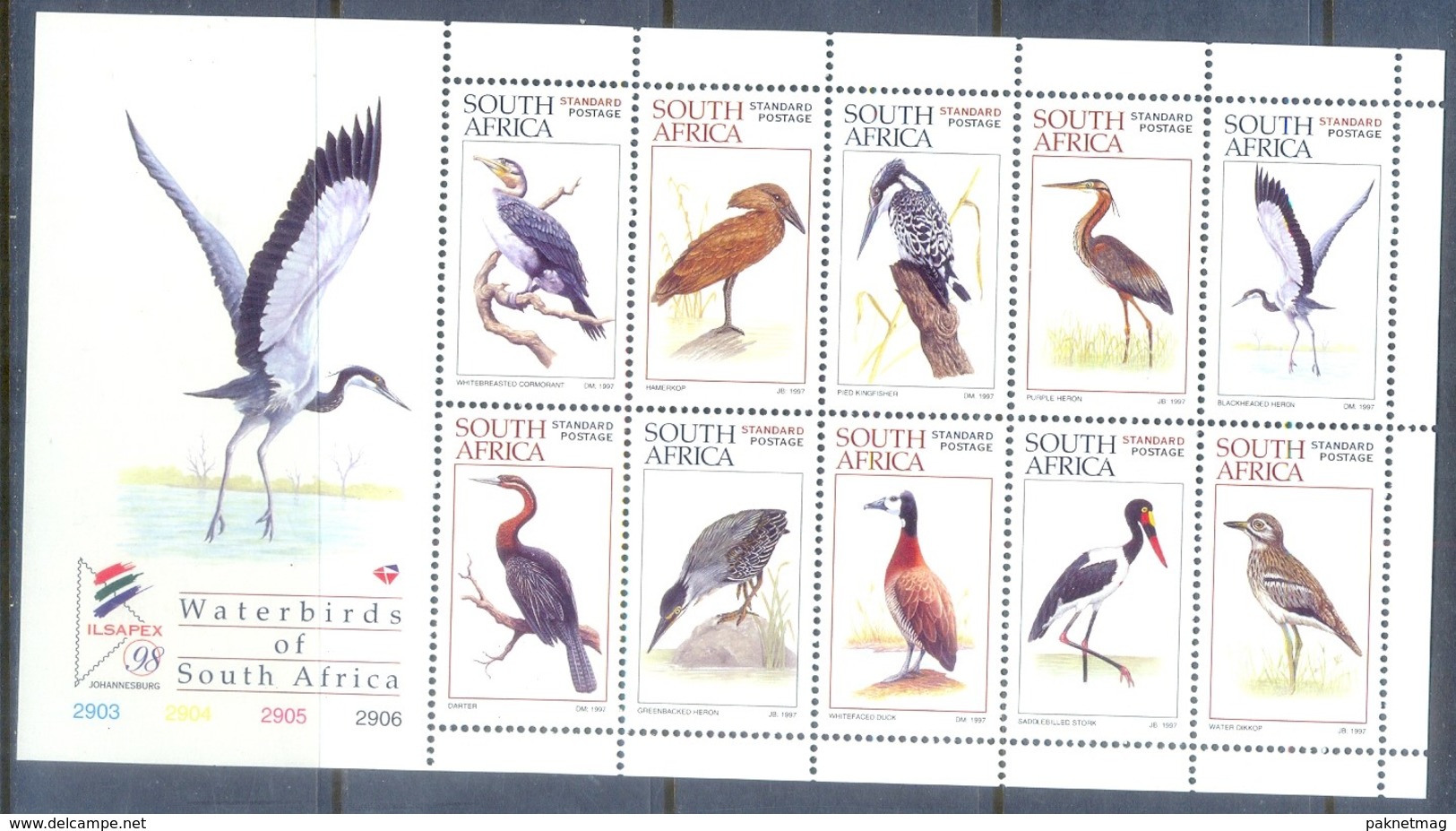 M125- South Africa 1997 Birds. Afrique Du Sud Afrika RSA. - Unused Stamps