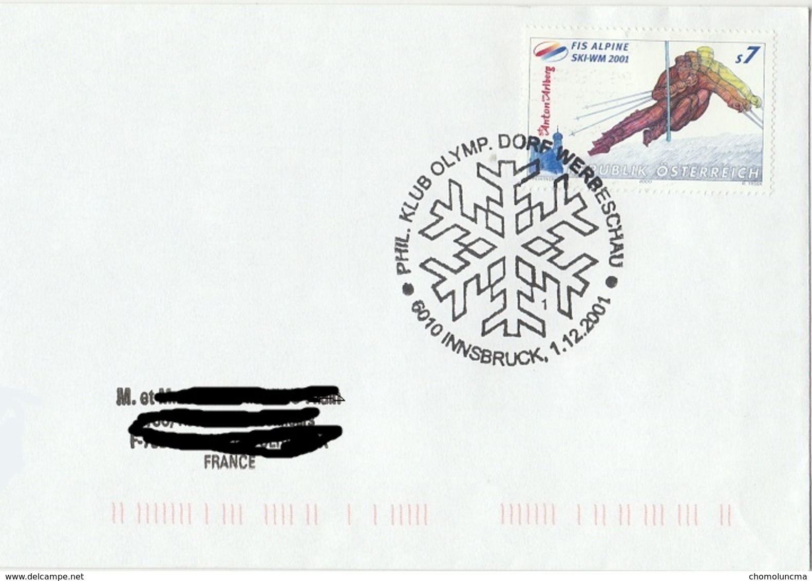 Innsbruck Phil. Klub Olympic Dorf Werbeschau Briefmarken Stamps Exibition Exposition Philatélique Olympique Snowflake - Other & Unclassified