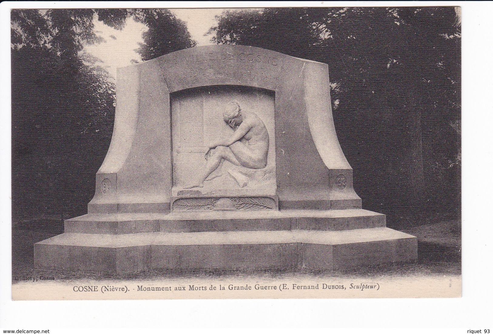 COSNES - Monument Aux Morts De La Grande Guerre - Cosne Cours Sur Loire