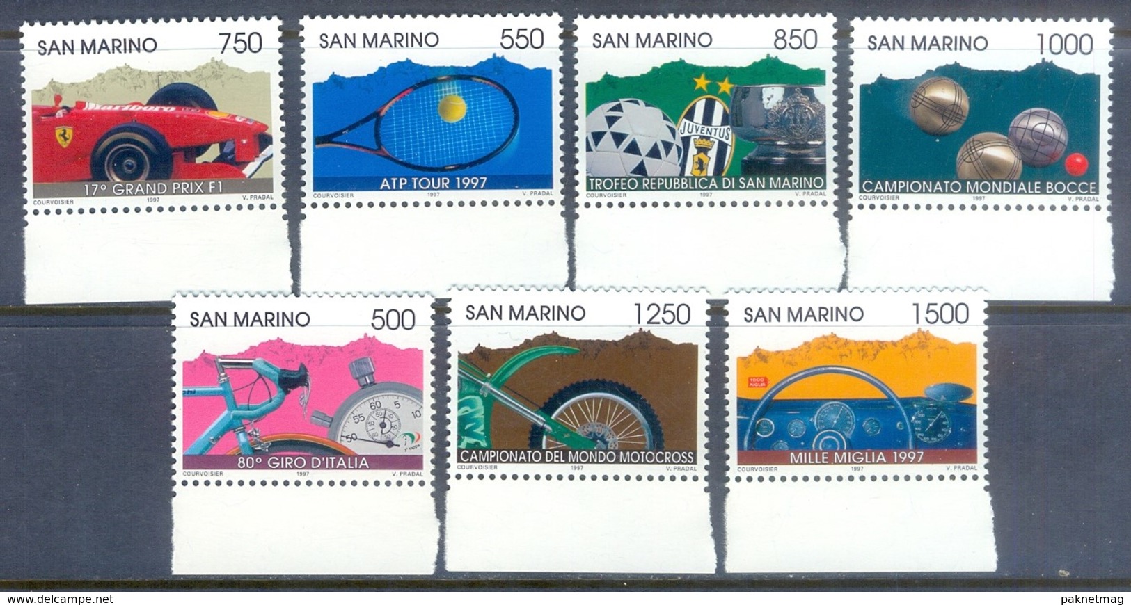 M132- San Marino 1997. Sporting Events. - Unused Stamps