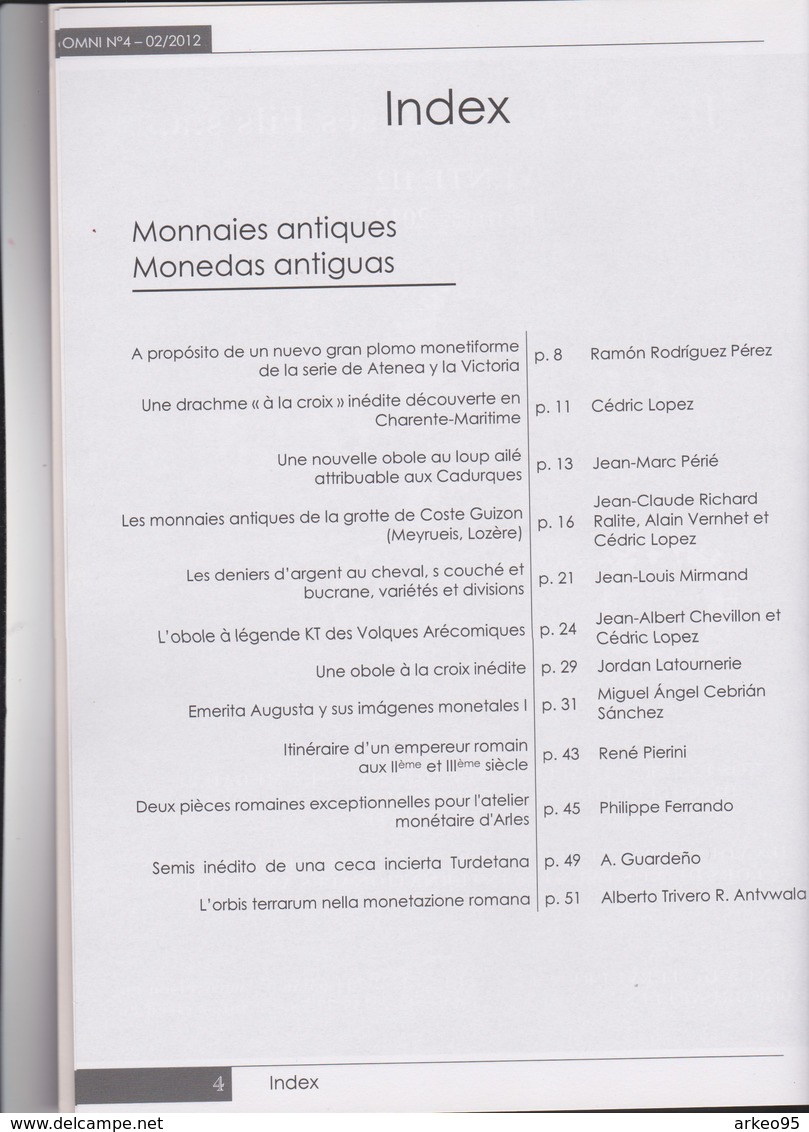 Revue OMNI N°4, Articles En Français Et En Espagnol, 2012 - Livres & Logiciels