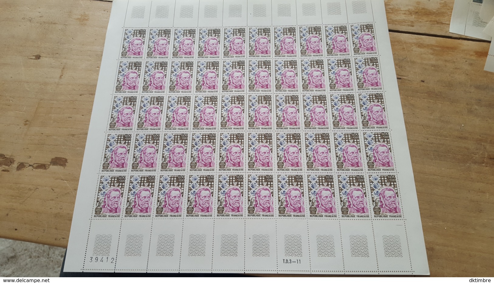 LOT 443640 TIMBRE DE FRANCE NEUF** LUXE N°1768 FEUILLE COMPLETE - Feuilles Complètes