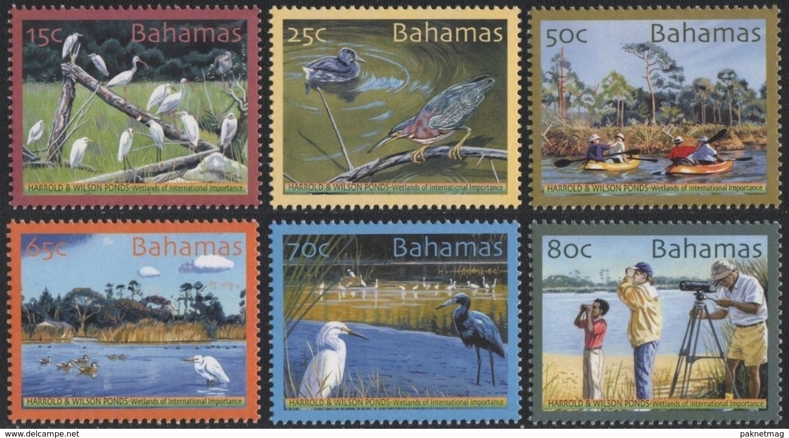 M139- Bahamas 2004 Vögel Birds Plants Tree Geschütztes Feuchtgebiet Harold And Wilson Ponds. - Bahamas (1973-...)