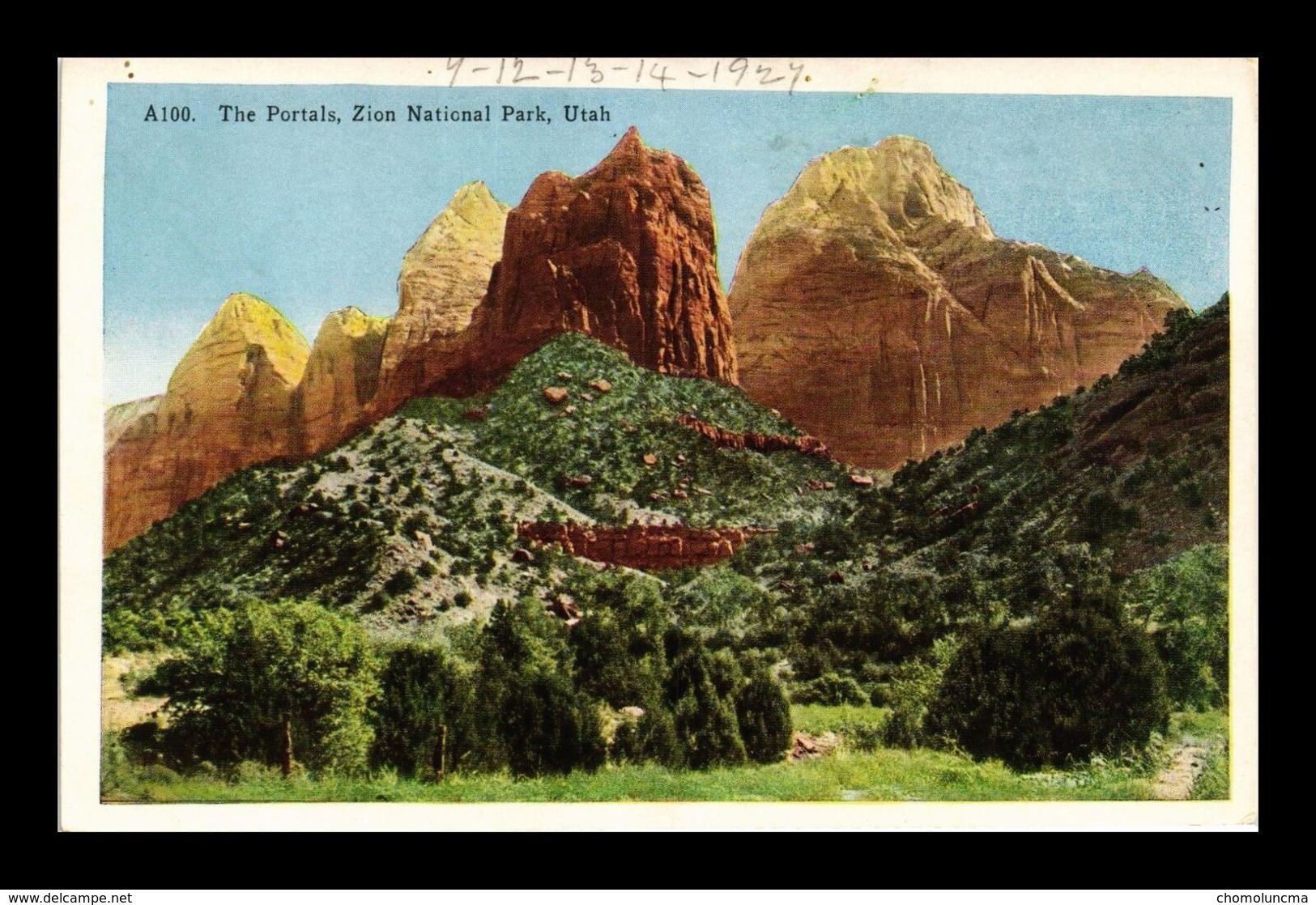 USA  UTAH The Portals Zion National Park  East Wall See Europe If You Will But See America First Mint Post Card - Zion