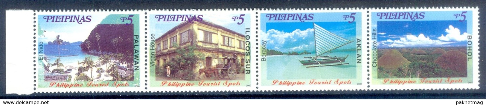 M145- Philippines Philippinen Pilipinas Filipinas 2000. Tourist Ship Plants Tree Sports. - Philippines