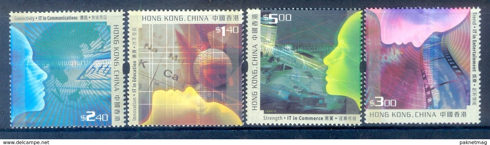 M150- Hong Kong 2002 Information Technology. - Unused Stamps