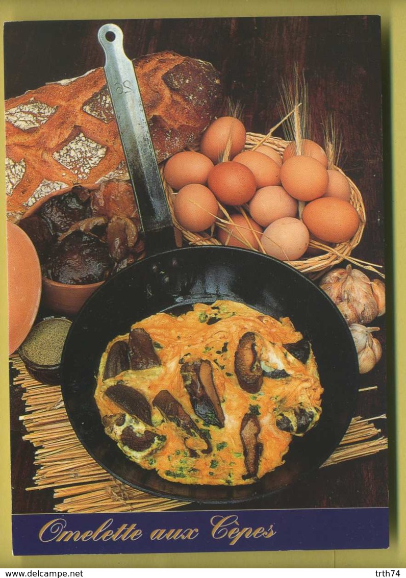 Recette Omelette Aux Cepes ( Champignons, Oeufs, Pain ) - Recipes (cooking)
