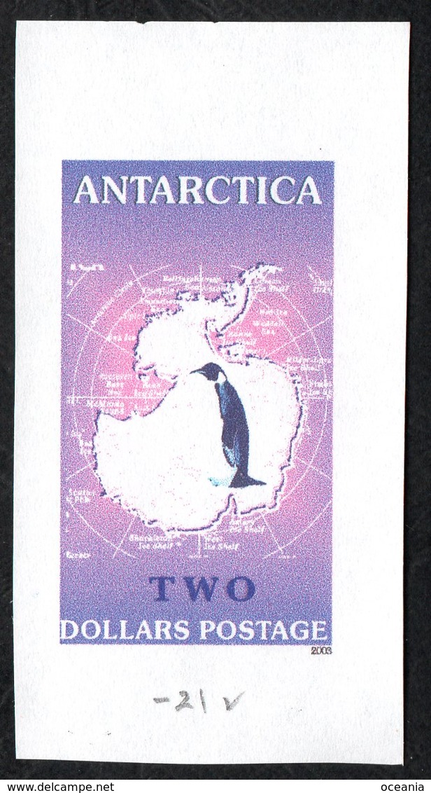 Antarctica Post Purple Penguin Color Trial - Other & Unclassified
