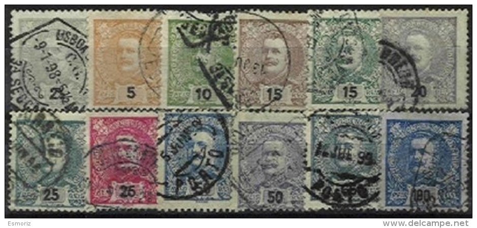 PORTUGAL, AF 126/32, 135, 140/43: Yv 124/34, 138, Used, F/VF, Cat. &euro; 13,00 - Neufs