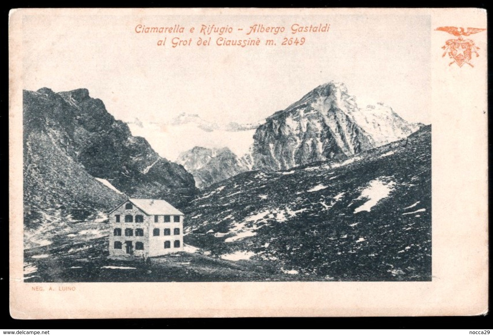 BALME - TORINO - INIZI 900 - CIAMARELLA E RIFUGIO GASTALDI - Andere & Zonder Classificatie