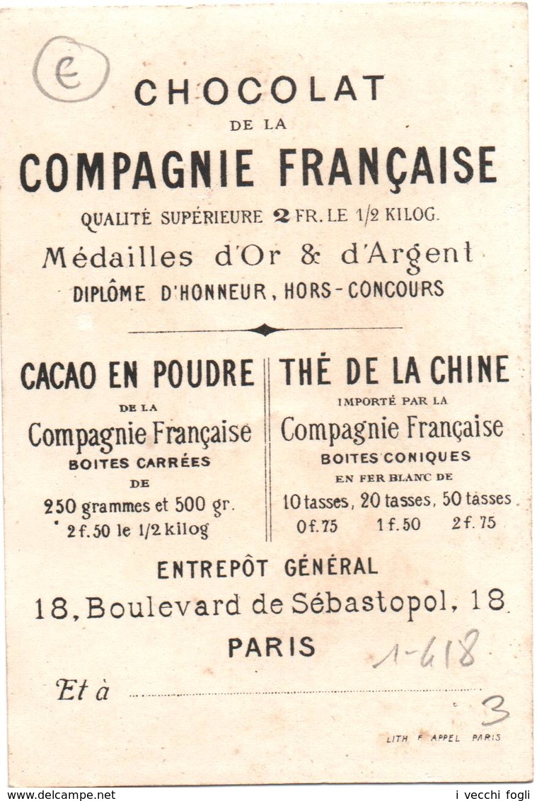 Figurina, Chromo. Chocolat De La C.ie Française. Caricatures: L'Avocat. L'Avvocato. Fond Doré. Appel 1-1-33/10 - Autres & Non Classés