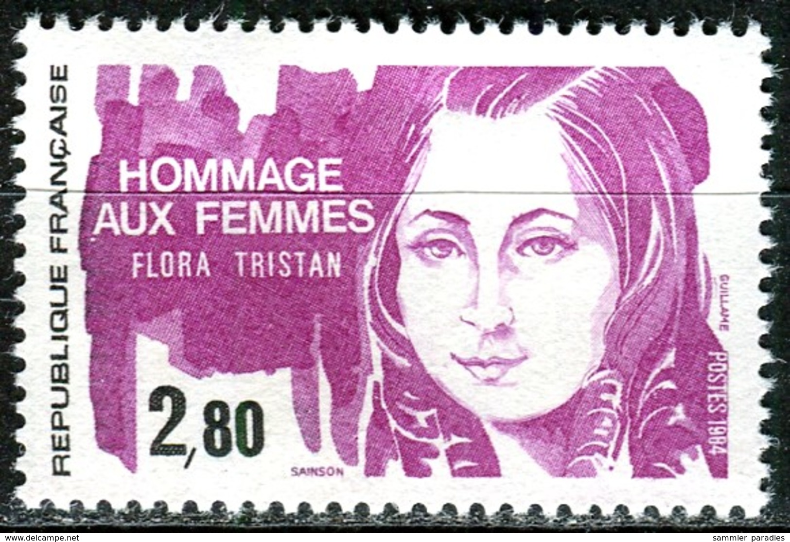 A13-21-7) Frankreich - Mi 2429 = Y 2303 - ** Postfrisch - 280c    Flors Tristan - Unused Stamps