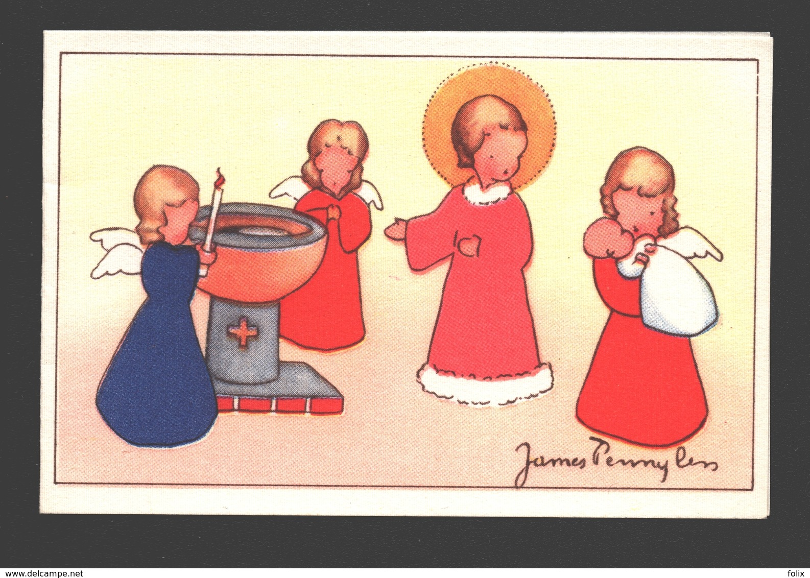 James Pennyless - Double Card - Children / Enfants / Kinder - Naïf / Naive - 10,2 X 6,7 Cm - Pennyless, James