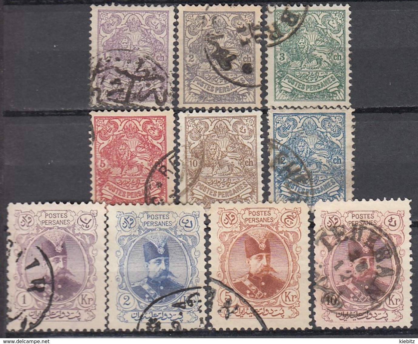 IRAN 1903 - MiNr: 185 - 197 Lot 10 X   Used - Iran