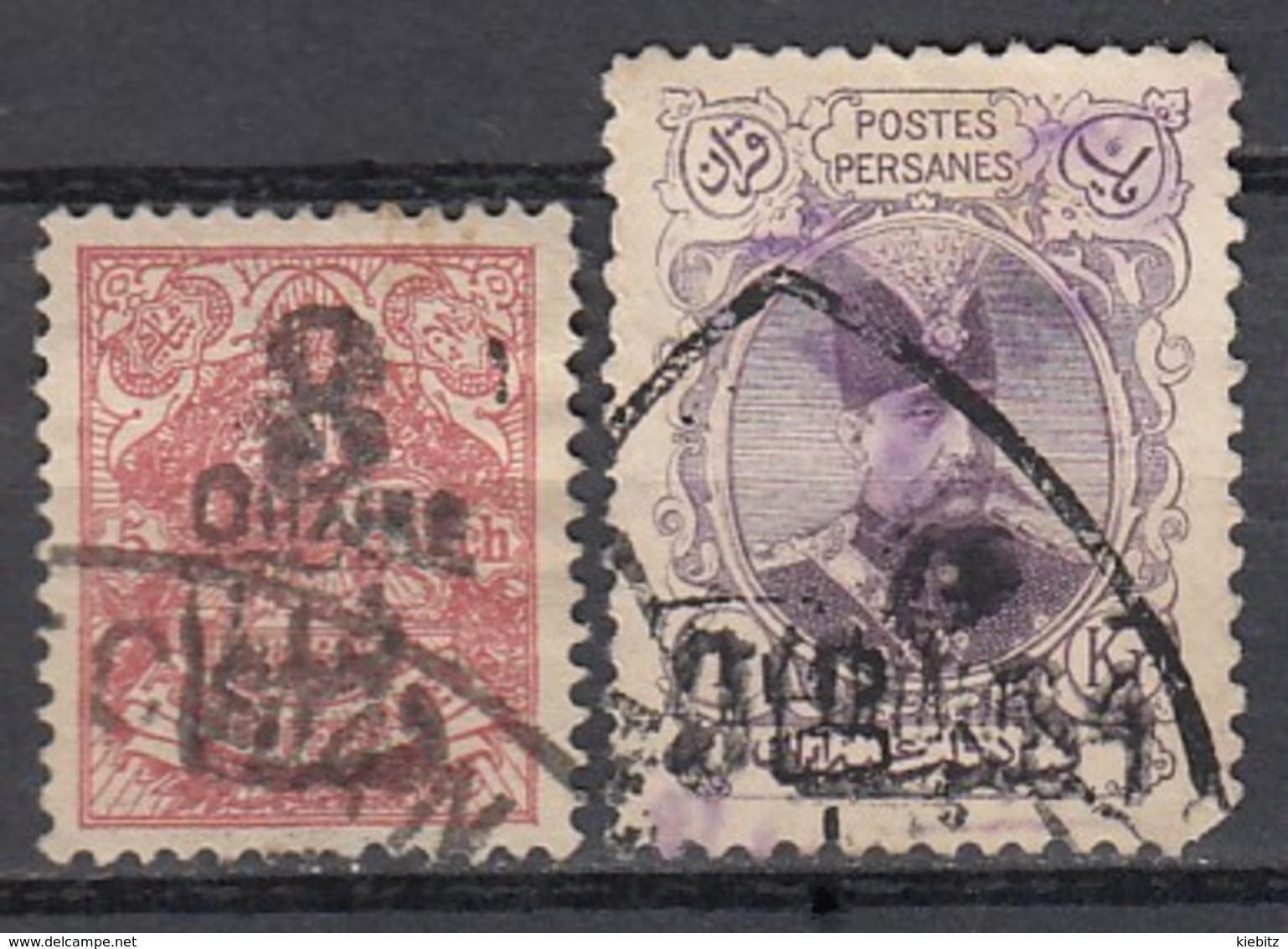 IRAN 1904 - MiNr: 215 + 217   Used - Iran