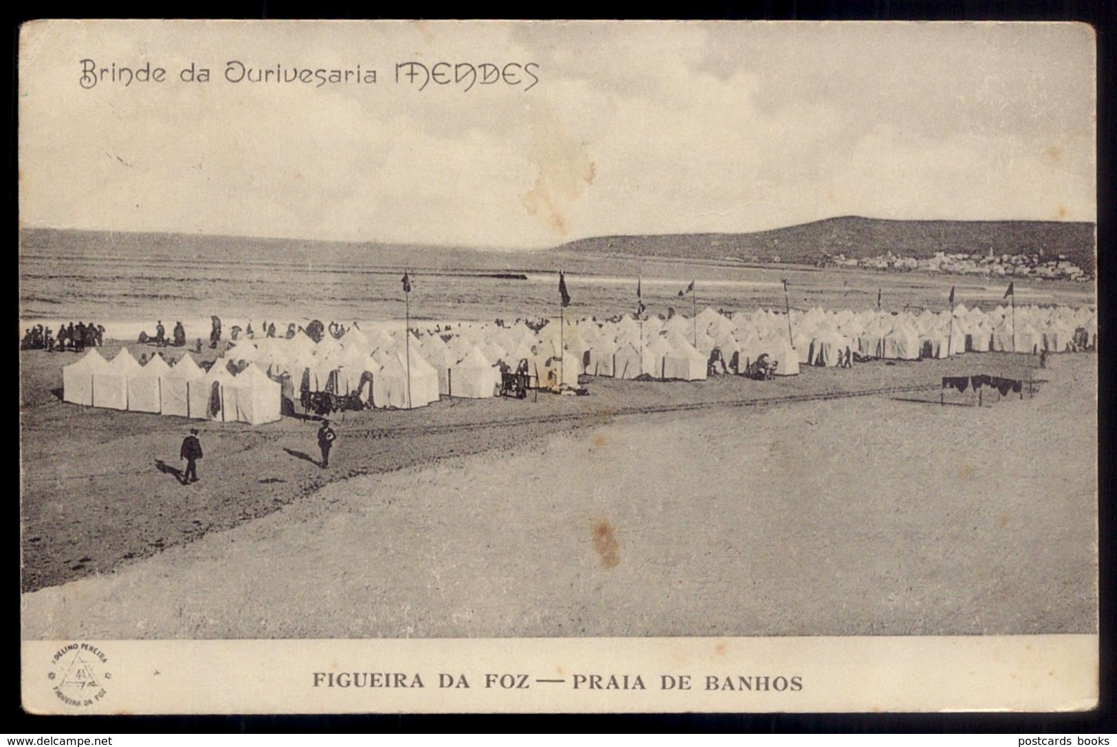 Postal Publicitario Brinde Da OURIVESARIA MENDES Oficina De Ourives Praça Nova FIGUEIRA Da FOZ Portugal 1900s - Coimbra