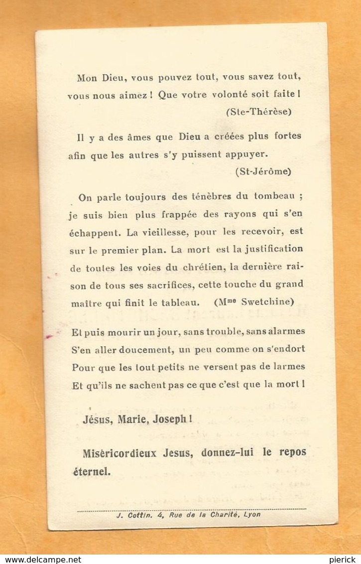 GENEALOGIE FAIRE PART DECES CARTE  BECHETOILLE  SAUVAGE DE SAINT MARC - Décès