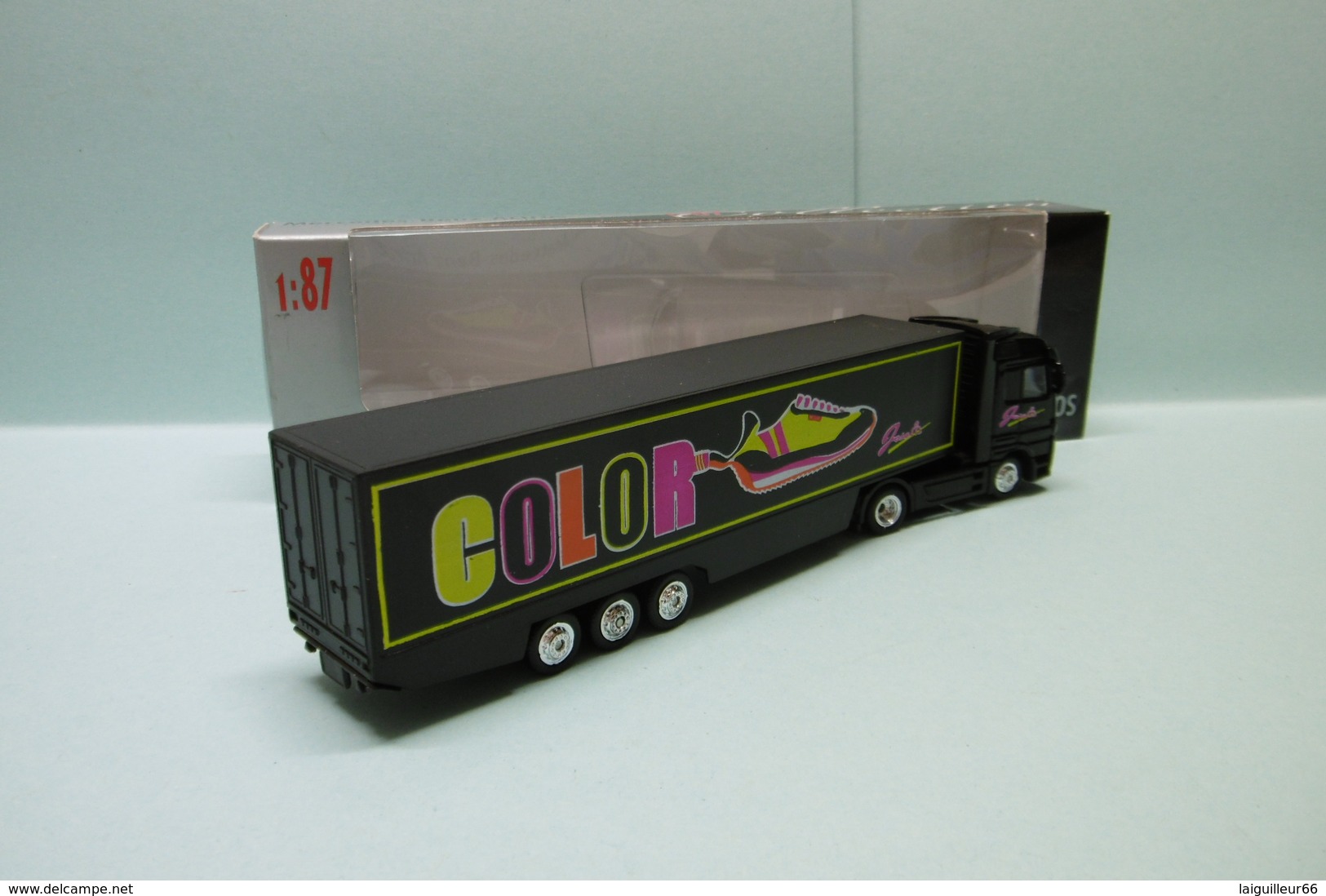 Welly - Semi-remorque MERCEDES-BENZ ACTROS Camion Color Josem Réf. 72130W Neuf NBO HO 1/87 - Road Vehicles