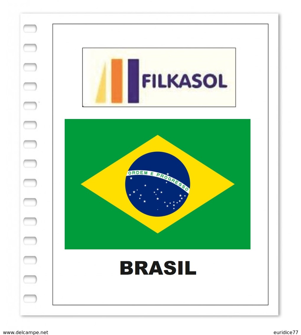 Suplemento Filkasol Brasil 2018 + Filoestuches HAWID Transparentes - Pre-Impresas