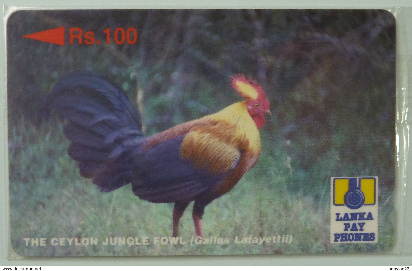 SRI LANKA - GPT - 21SRLD  - Rs 100 - Cylon Jungle Fowl - Mint Blister - Sri Lanka (Ceylon)