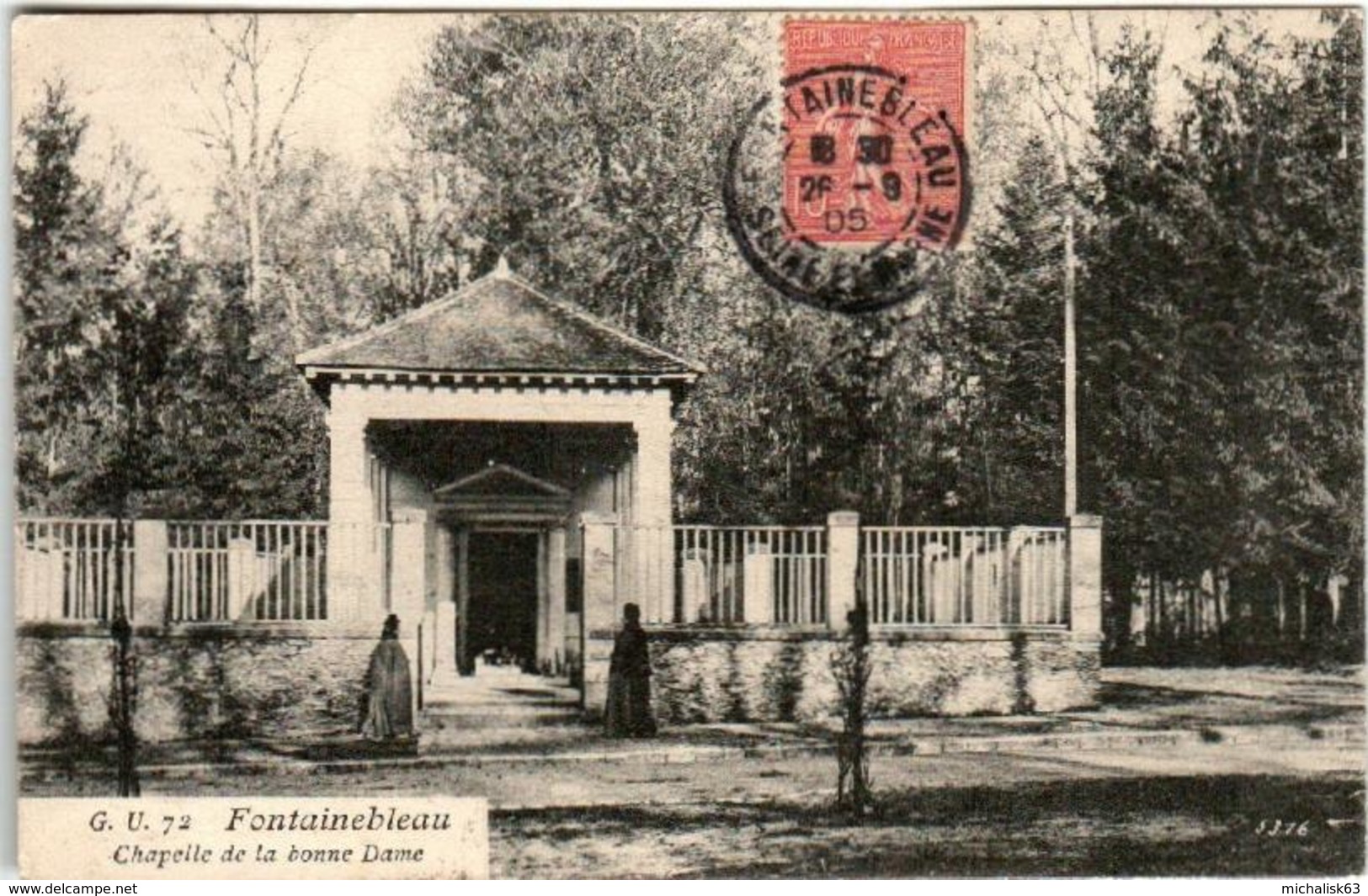 31oi  73 CPA - FONTAINEBLEAU - CHAPELLE DE LA BONNE DAME - Fontainebleau