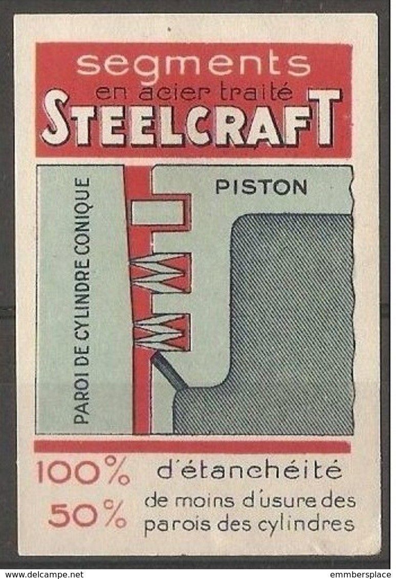 France Advertising Label - Steelcraft - Other & Unclassified
