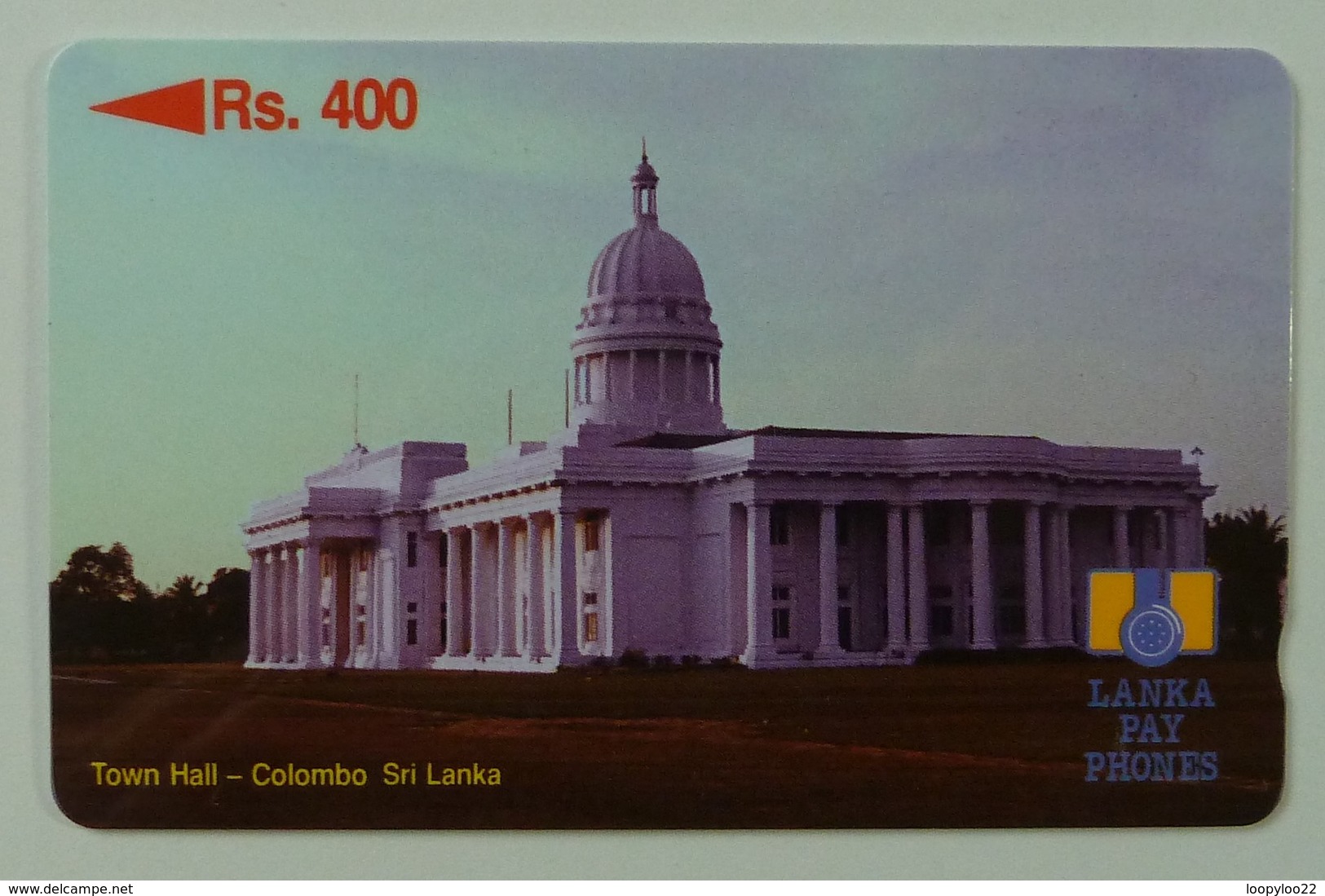 SRI LANKA - GPT - Rs 400 - Town Hall - Without Control - Sri Lanka (Ceylon)