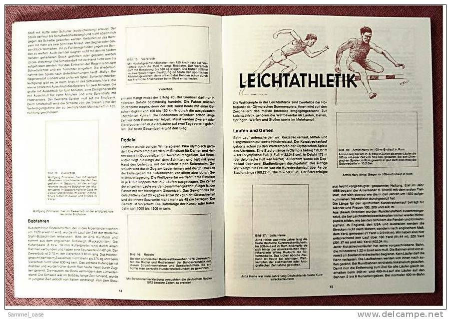 Olympischer Sport Sammelbilder-Album  Erich Oberrascher  , Herba Verlag - Bilder Als Blockbögen - Sonstige & Ohne Zuordnung