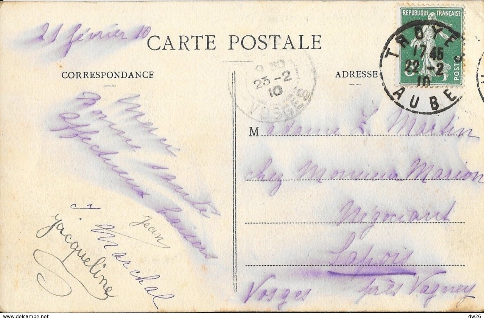 Troyes Pendant L'Inondation 22 Janvier 1910 - Place De La Préfecture - Edition Suzaine Grimon - Inondations