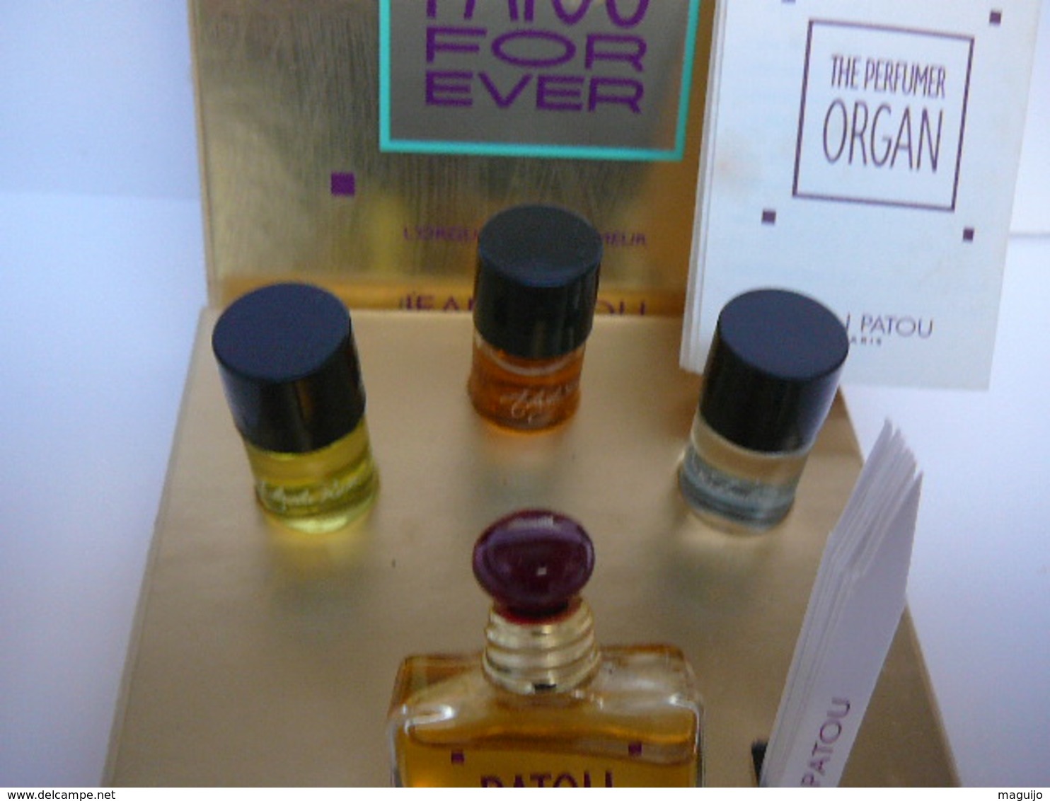 PATOU" L'ORGUE DU PARFUMEUR" COFFRET MINI PATOU FOR EVER " + 3 FLACONS  LIRE ET VOIR !! - Miniatures Femmes (avec Boite)