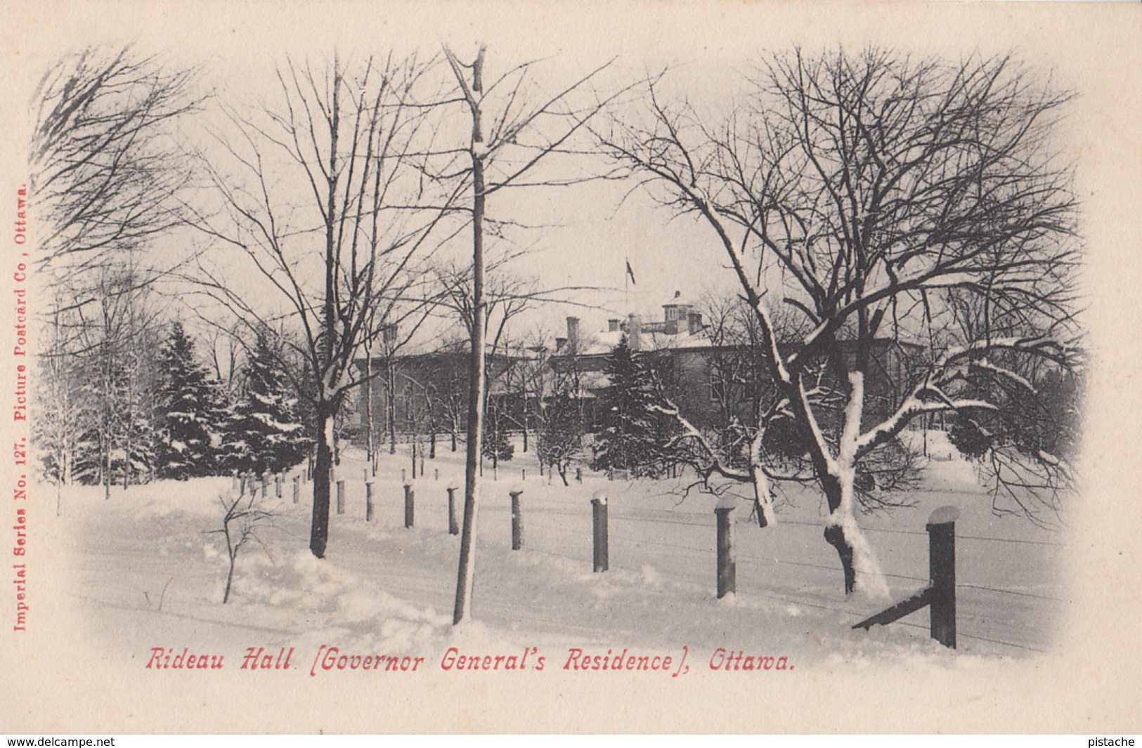 Vintage 1905-1910 - Ottawa - Rideau Hall - Residence Governor General Canada - Unused - Excellent Condition - 2 Scans - Ottawa